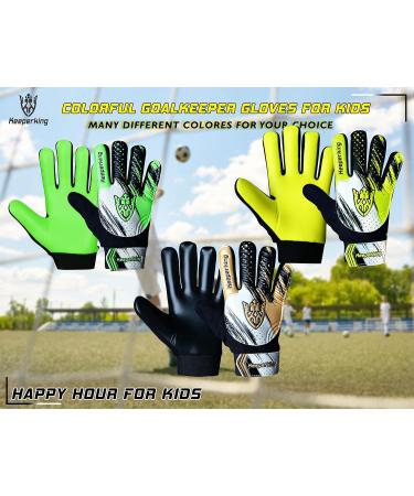 Keeperking Clawxen Goalkeeper Gloves for Kids | Junior Football & Soccer Gloves for Ages 3-7 | Boys & Girls Green - Buy Online on GoSupps.com
