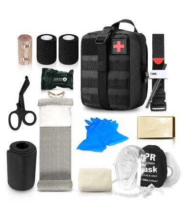 ASA TECHMED Everyday Carry Trauma Kit - Compact and Lightweight IFAK for Emergency Treatment Care by EMTs