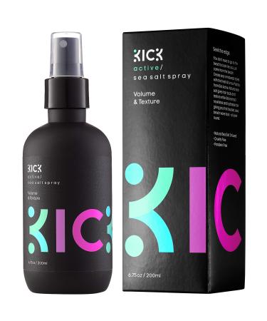 Kick Sea Salt Spray for Hair - Natural Texturizing Spray for Gorgeous Beachy Waves All Day Long - 6.75Oz / 200ml 1 Unit