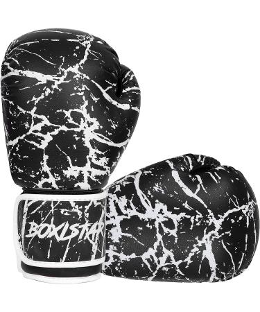 Boxing Training Sparring Kickboxing Punching Gloves 16 oz for Youth, Men & Women - Black/White - Buy Online on GoSupps.com