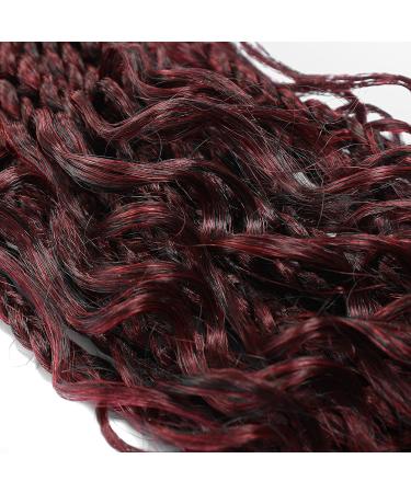 12 Inch Goddess Box Braids Crochet Hair Bob | Curly Ends Synthetic Extensions - Pack of 8 TBUG - Buy Online on GoSupps.com