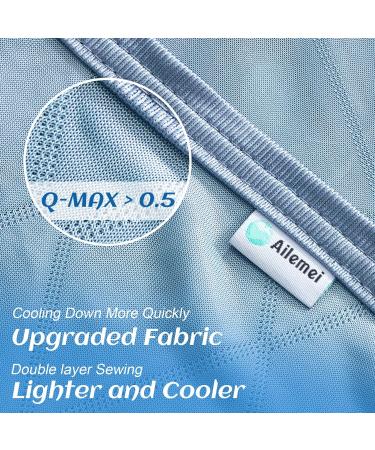Shop Ailemei Cooling Blanket for Hot Sleepers - Breathable JadeFaser Summer Throw | XL 50x70 | Heat Transfer & Night Sweat Relief - Buy Online on GoSupps.com