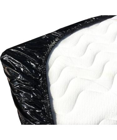 Incontinence Mattress Pad - Black Fitted Undersheet 220x220 cm for Ultimate Protection - International Shipping Available - Buy Online on GoSupps.com