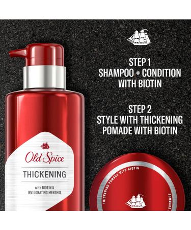 Old Spice Thickening 2-in-1 Men's Shampoo & Conditioner with Biotin & Menthol - 17.9 oz | Best International Shipping - Buy Online on GoSupps.com