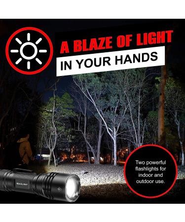 GearLight TAC LED Flashlight Pack - 2 Super Bright Tactical Flashlights for Outdoor & Emergency Use - Buy Online on GoSupps.com