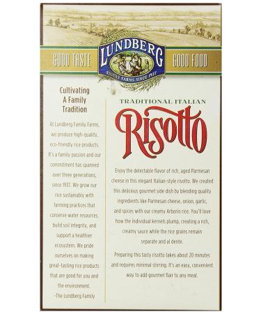 Lundberg Traditional Italian Risotto Pasta Creamy Parmesan 5.5 oz - Authentic Italian Recipe - Buy Online on GoSupps.com