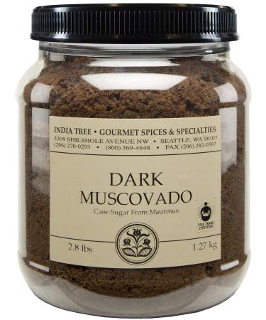 India Tree Dark Muscovado Sugar, 2.8 lb (Pack of 2)