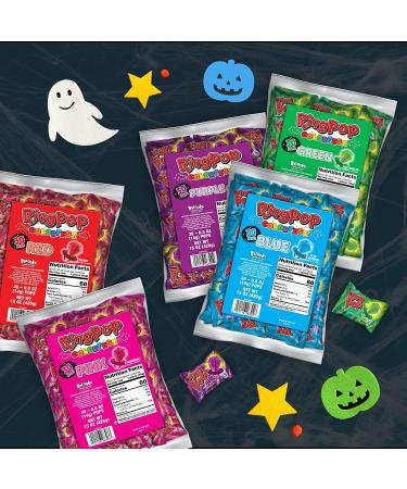 Ring Pop Halloween Blue Raspberry Party Pack - 30 Count Individually Wrapped Candy Lollipop Suckers for Halloween Parties and Trick-or-Treating - Buy Online on GoSupps.com
