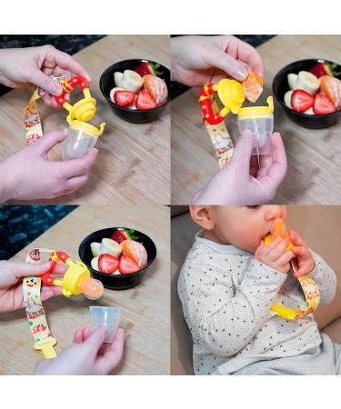 Buy Anti-SCHRUG-BABYS FAUTION: Baby Fruit Snuller & Sneaker with 3 Replacement Nipples + Pacifier Chain - Blue | Best for Supplementary Food - Buy Online on GoSupps.com