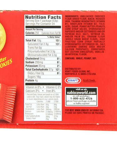 Nabisco Nutter Butter Sandwich Cookies Peanut 24 Count - Pack of 1 - Buy Online on GoSupps.com