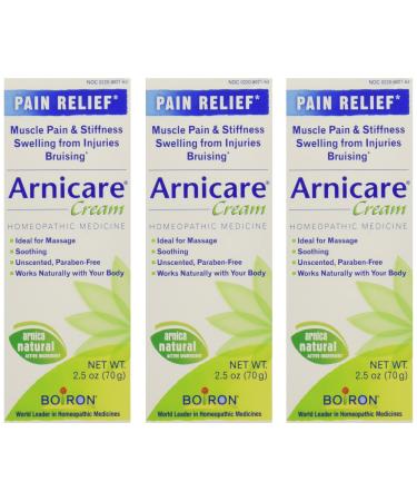 Boiron Arnicare Cream Homeopathic Medicine 2.50 oz (Pack of 3)