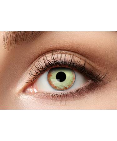 Eyecatcher 84115141.981 - Colored contact lenses 1 pair for 12 months multicolored carnival Mardi Gras Halloween