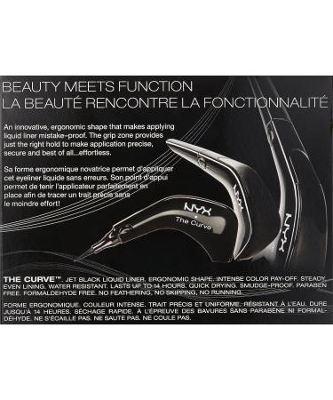 Nyx Professional Makeup Curve Liner - Jet Black | Precise Liquid Eyeliner - Buy Online on GoSupps.com