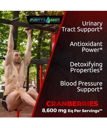 Purity s Best Cranberries Organic Cranberry Extract 8600mg Strength 200 Veggie Capsules Effective UTI Support Detoxifying Non-GMO Dietary Supplement Made in USA - Buy Online on GoSupps.com
