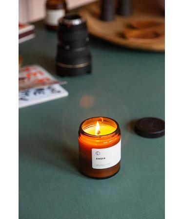 OCT Amber Scented Candle | 250ml Soy Wax with Natural Essential Oils - Premium International Shipping - Buy Online on GoSupps.com
