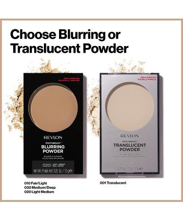 Revlon PhotoReady Translucent Powder - Blurring Face Makeup, Lightweight & Breathable, 0.25 Oz - Buy Online on GoSupps.com