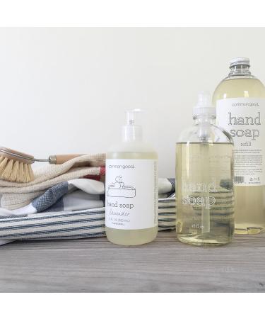 Common Good Plant-Based Hand Soap with Pure Essential Oils - Biodegradable Formula, No Parabens or Sulfates - 12 Fl Oz - White - Buy Online on GoSupps.com