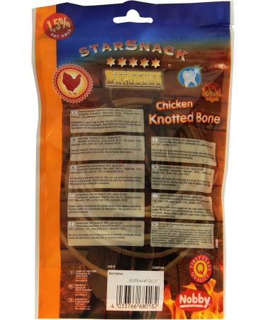 Nobby STARSNACK Barbecue Chicken Knotted Bone 7.5 cm - 113 g | Premium Dog Treats for International Shipping - Buy Online on GoSupps.com
