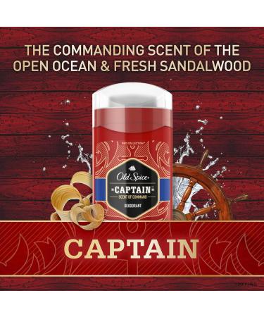 Old Spice Captain Scent Red Collection Deodorant for Men 3.0oz (12-Pack) - Buy Online on GoSupps.com