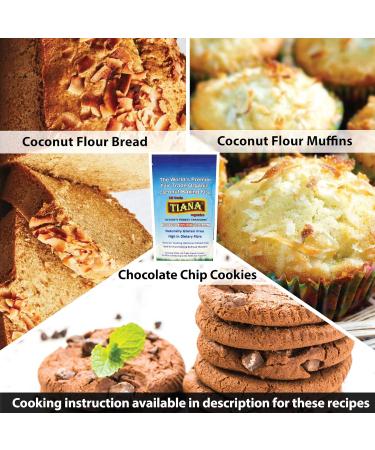 TIANA Fairtrade Organic Coconut Flour Premium Quality and Low-Carb 500g - Buy Online on GoSupps.com
