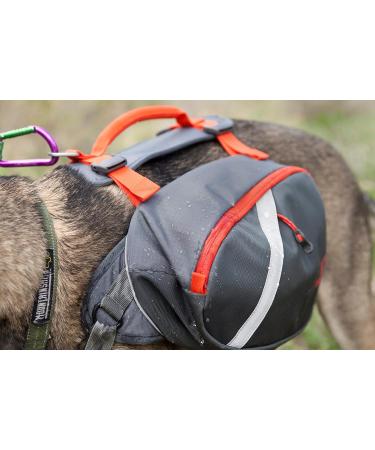 Mountainsmith K9 Dog Backpack | Adjustable Harness & Saddlebags for Hiking Camping & Travel - Medium Lava Red - Buy Online on GoSupps.com