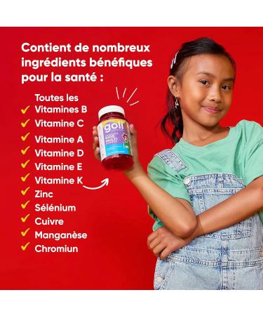 Goli Nutrition Kids Complete Multi Gummis Multivitamin for Kids 80 Vegan Gums Gelatin Free Vegetarian Gluten Free Soy Free Non-GMO - Buy Online on GoSupps.com