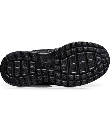 Anlarach Kids Toddler Athletic Running Shoes | Air Cushion Sneakers | Size 12 Little Kid | All Black - Buy Online on GoSupps.com