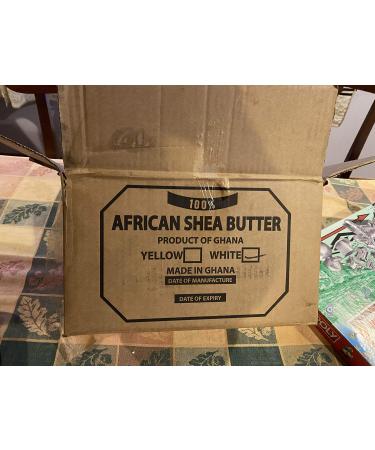 Organic Unrefined Raw White SHEA Butter 100% Authentic 10lb 20lb 25lb 50lb (25lb)