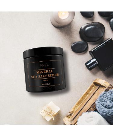 Buy Citrus Mineral Sea Salt Scrub - 16oz (453g) | Exfoliating Body Scrub for Glowing Skin - International Shipping Available - Buy Online on GoSupps.com