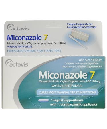 Miconazole 7 Day Vaginal Suppositories 100 mg - 7 ea