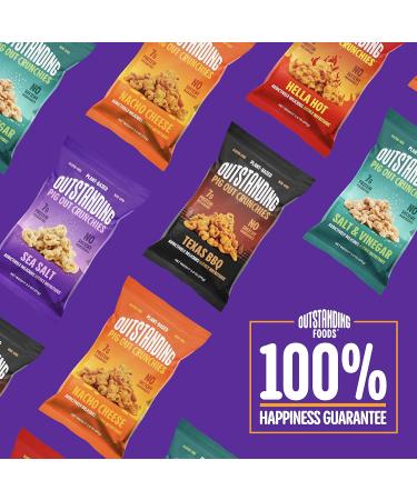 Pig Out Crunchies Texas BBQ 3.5 oz 3 Pack - Vegan, Plant Based, Gluten Free, Low Carb Kosher Snacks - Source of 20 Essential Vitamins and Minerals - Buy Online on GoSupps.com