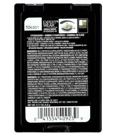 Maybelline Expert Wear Eyeshadow Quads Emerald Smokes 0.17 oz. - Vibrant Shades for Stunning Eye Makeup - Buy Online on GoSupps.com