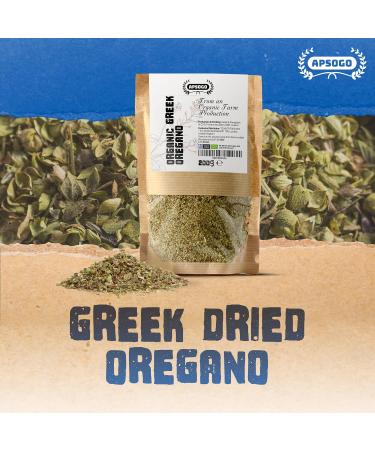 Apsogo Organic Dried Oregano from Greece - Premium Quality 200g - Buy Online on GoSupps.com