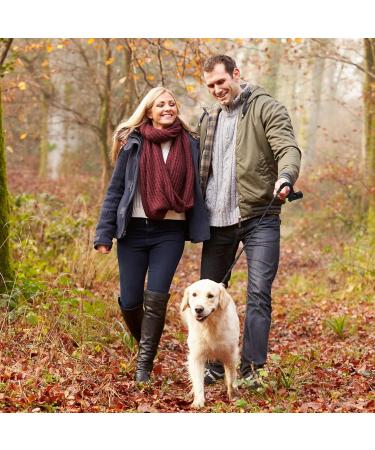 Furdreams 1.5m Slip-On Dog Lead - Reflective, Durable Climbers Rope Leash with Padded Handle - Weather Resistant - Waste Bag Dispenser - Black Large - Buy Online on GoSupps.com