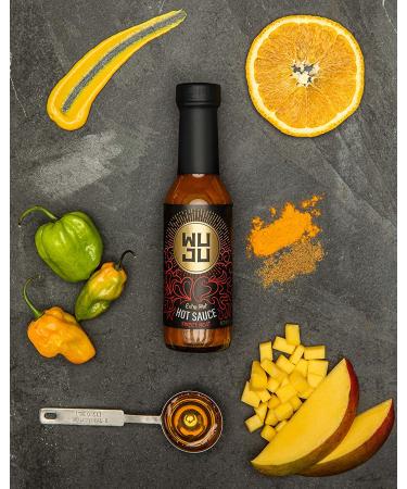WUJU Extra Hot Sauce - All-Natural Agave Habanero Sauce | Low Sodium, No Preservatives - 5oz Gourmet Heat - Buy Online on GoSupps.com