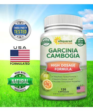 100% Natural Garcinia Cambogia Extract - 120 Capsules | Ultra High Strength HCA Diet Pills for Weight Loss | Best Fat Burner & Detox Supplement for Men & Women - Buy Online on GoSupps.com