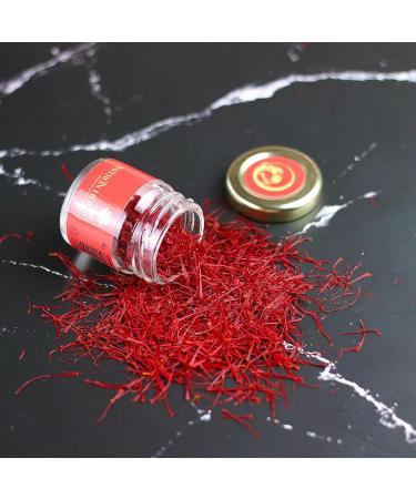 Premium Grade A Saffron Threads in Glass Jars - 4g All Red Natural Saffron for Culinary Delights - Buy Online on GoSupps.com