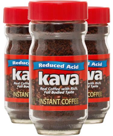 Kava Acid Neutralized Instant Coffee, 4 Ounce (Pack of 3)