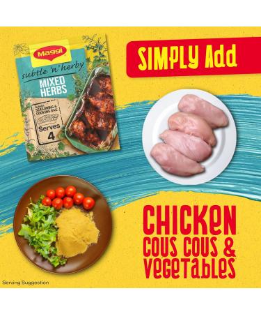 Maggi So Juicy Mixed Herbs Chicken Seasoning 30g - Flavorful and Easy Seasoning Mix - Buy Online on GoSupps.com