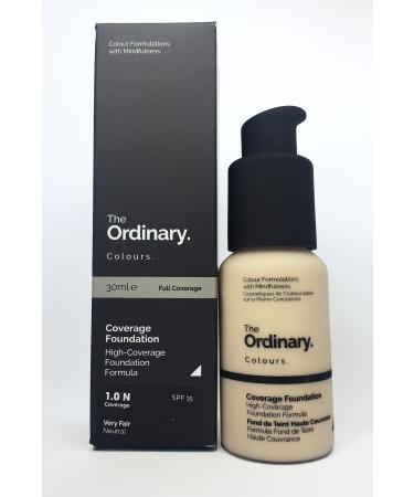 The Ordinary, Full Coverage Foundation, SPF 15, 30ml; Full Coverage Foundation