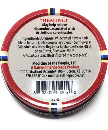 Sore Joint Rub Healing Salve for Arthritis & Muscle Pain - Medicine of The People (Pack of 3 Tins) - 0.75 oz Each - Buy Online on GoSupps.com