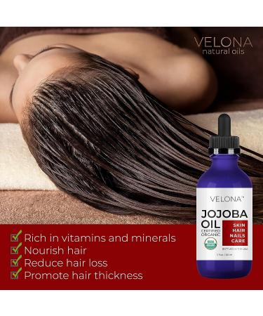 Organic Jojoba Oil USDA Certified - 2 oz | 100% Pure & Natural Carrier Oil for Face, Hair & Body | Cold Pressed, Hexane-Free, Moisturizing | Ideal for Skin Care, Stretch Marks & Cuticles - Buy Online on GoSupps.com