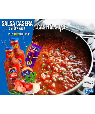Salsa Casera Sharp Sauce Set - Pack of 2 | Authentic Mexican Hot Sauce & Takis Fuego Lollipop - Buy Online on GoSupps.com