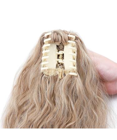 Claw Ponytail Hair Extension - Real Hair 60 cm Light Brown & Ash Brown Mix for Women - Buy Online on GoSupps.com