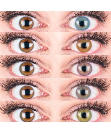 Buy Glamlens Pink Colored Contact Lenses | Pastel Violet Monthly Soft Silicone Hydrogel Includes Lens Case - International Shipping Available - Buy Online on GoSupps.com