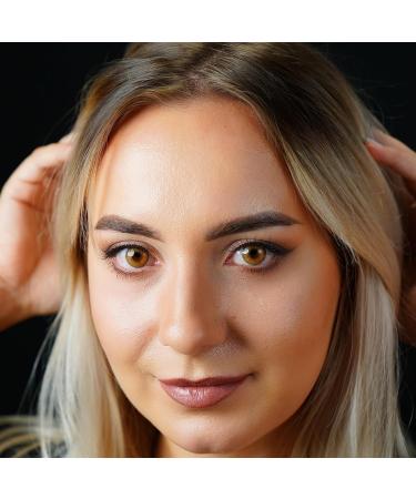 Buy Charmiga Sunny Brown Colored Contact Lenses | Annual Hydrogel Brown Lenses | 0.0 Diopters | Includes 2 Lenses & Cases - Shop Now! - Buy Online on GoSupps.com