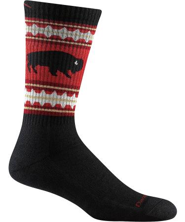 Darn Tough Men's VanGrizzle Boot Midweight Sock with Cushion - Size 12.5-14.5, Black - Buy Online on GoSupps.com