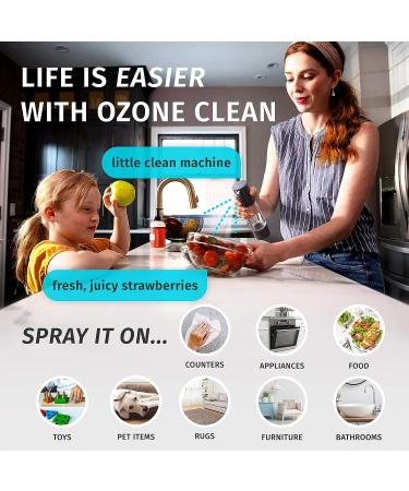 Ozone Clean 3-in-1 Chemical-Free Disinfectant Spray | Multipurpose Surface Cleaner  Sanitizer  Deodorizer | Home  Office  Travel | Reusable Bottle | Black - HoMedics - Buy Online on GoSupps.com