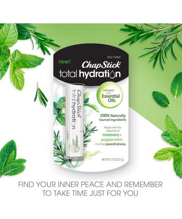 ChapStick Total Hydration Essential Oils Peace Lip Balm - Rosemary + Peppermint - 0.12 Oz - Buy Online on GoSupps.com