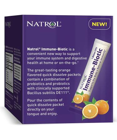 Buy Natrol Immune-Biotic Orange - 1 Billion CFU, 30 Packets | Immune Support - Buy Online on GoSupps.com